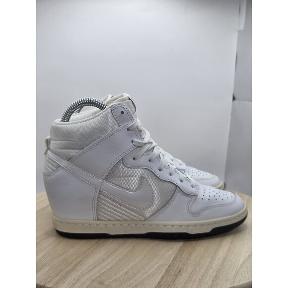 NIKE 2014 DUNK SKY HI HIDDEN WEDGE 644877 101 WHITE 6.5 AIR MAX 1 FORCE - Picture 3 of 8